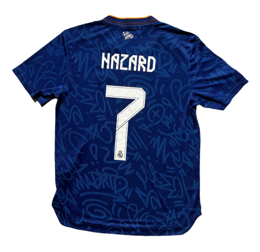 Real Madrid 2021-22 away Eden Hazard Authentic