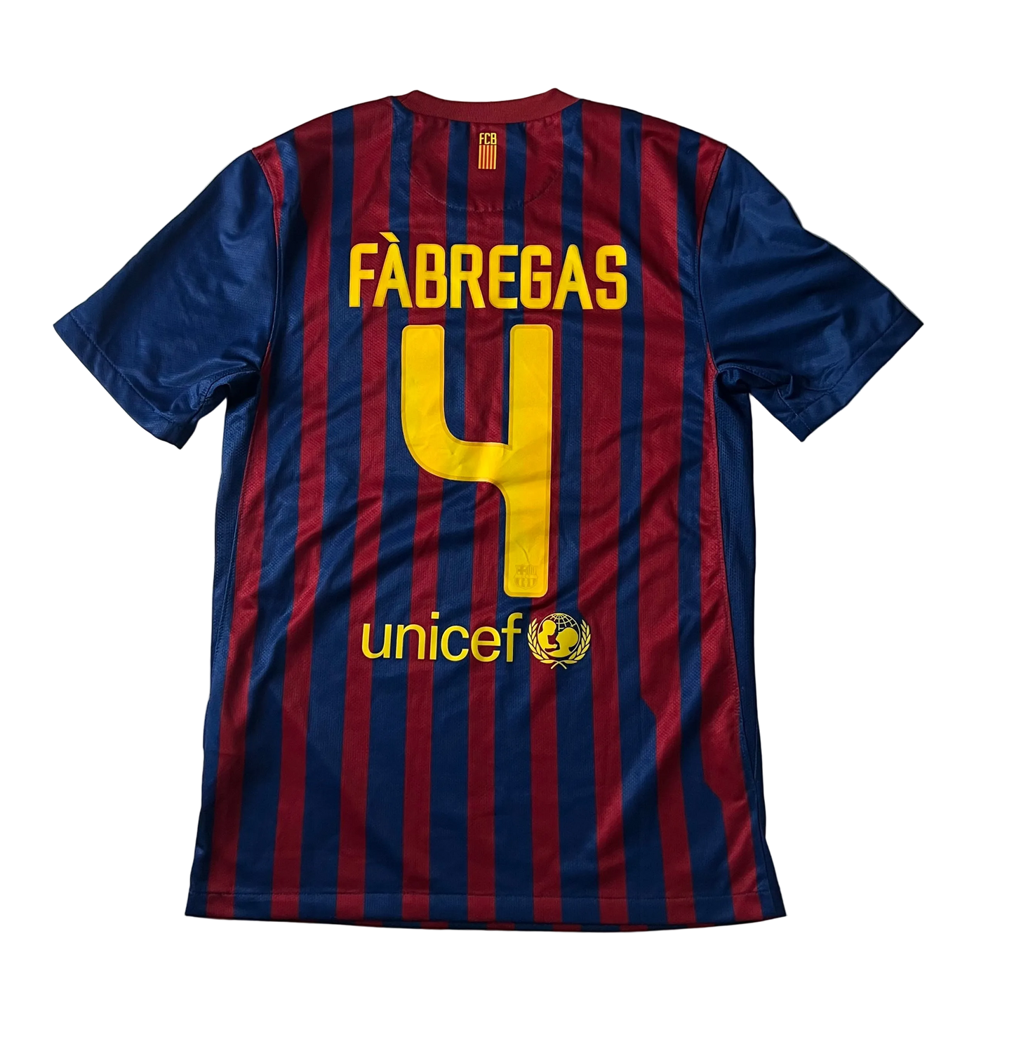 koszulka FC Barcelona 2011/12 home Fabregas 4 nameset