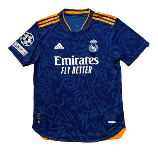 Real Madrid 2021-22 away Eden Hazard Authentic
