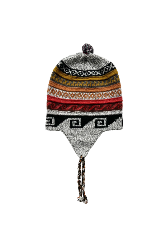 Chullo andyjskie – czapka zimowa z bawełny i baby alpaca