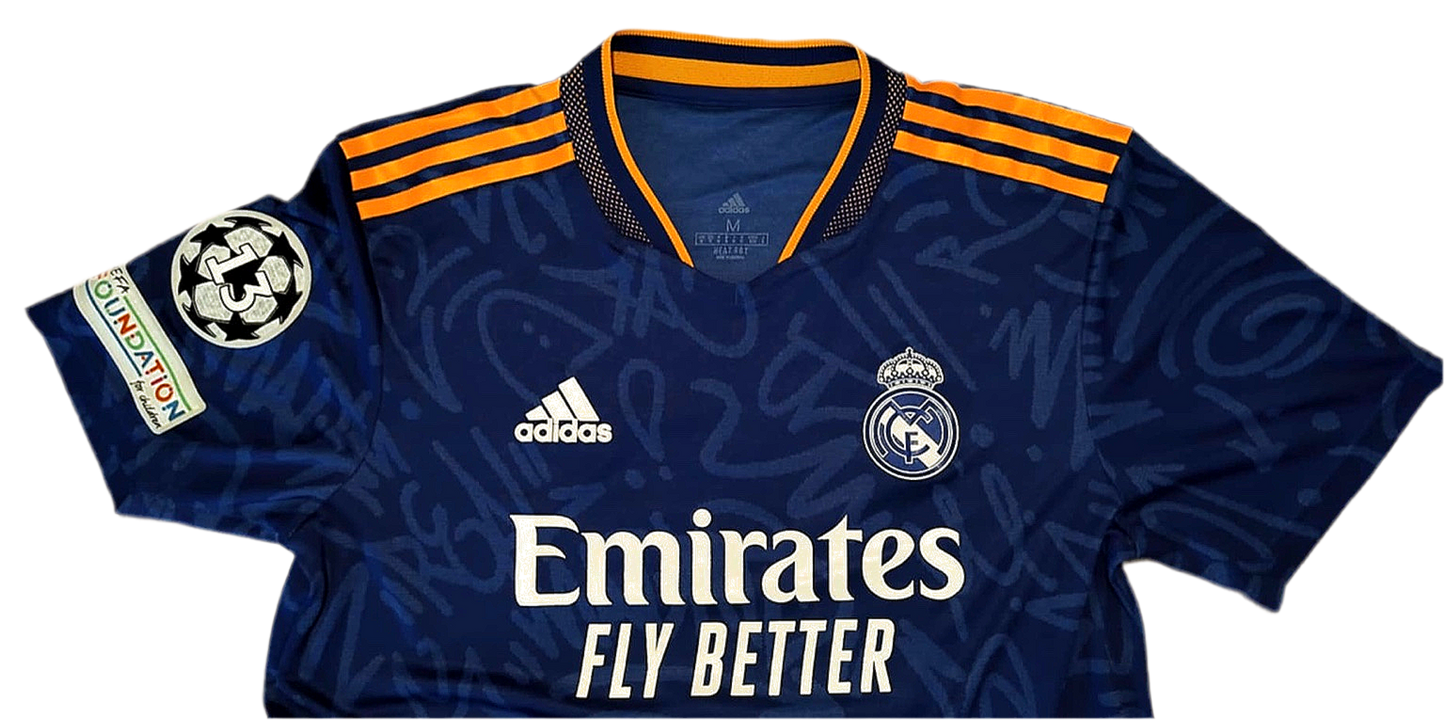 Real Madrid 2021-22 away Eden Hazard Authentic
